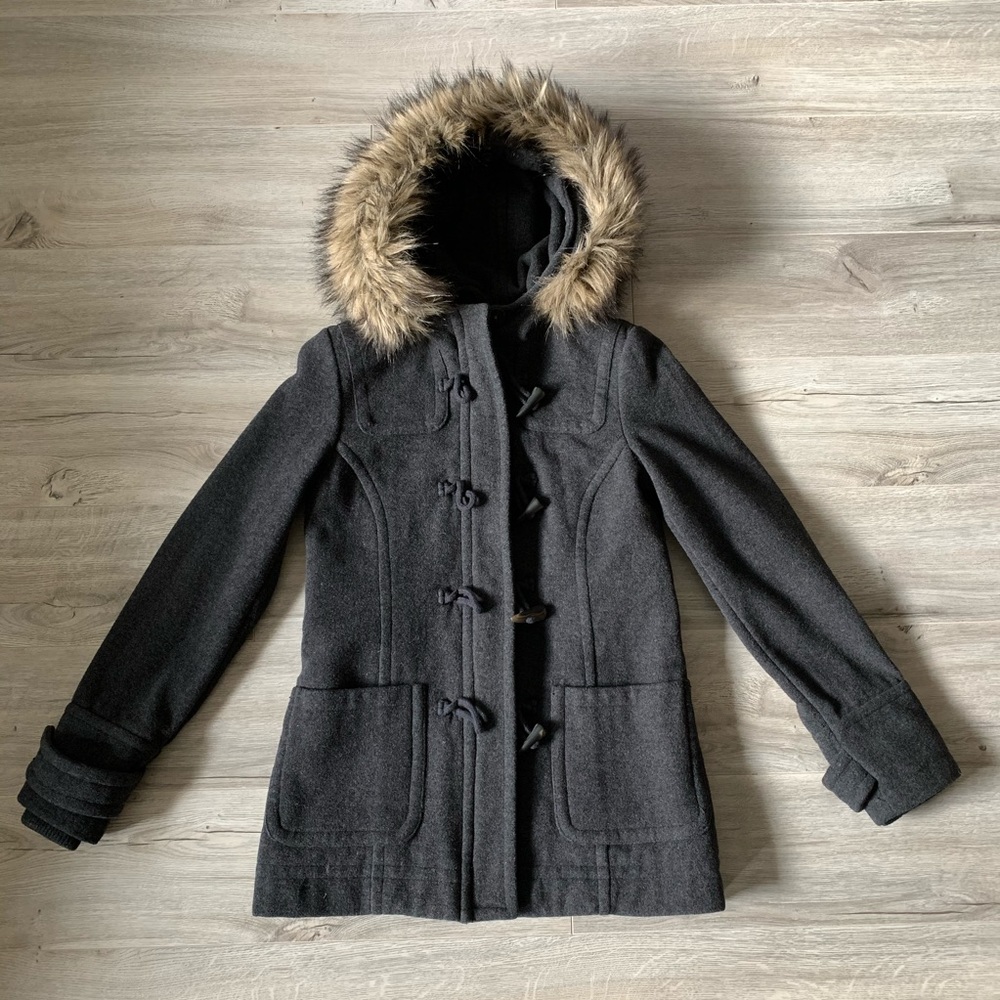 Aeropostale hooded toggle winter coat